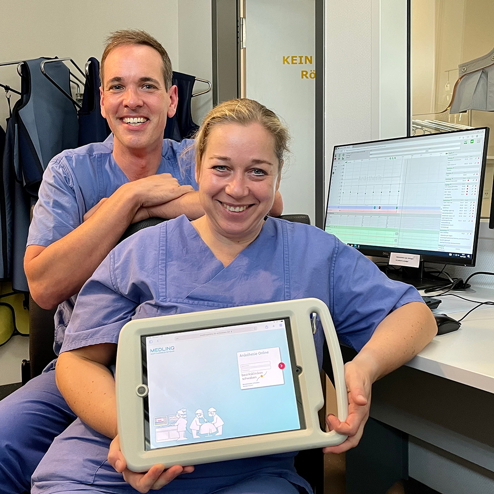 Anaesthesia team in clinical practice · Photo: Petra Sauter